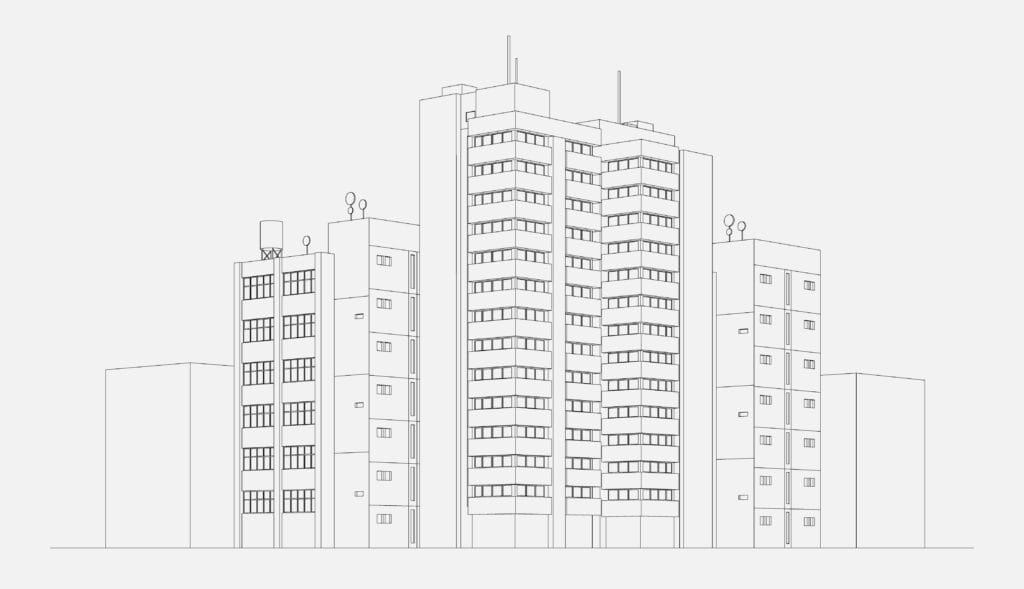 City architecture illustration